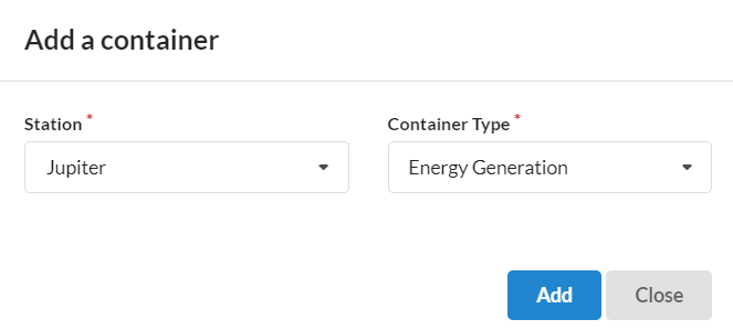 Add Container