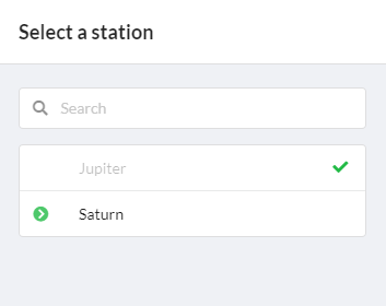 Select a Station